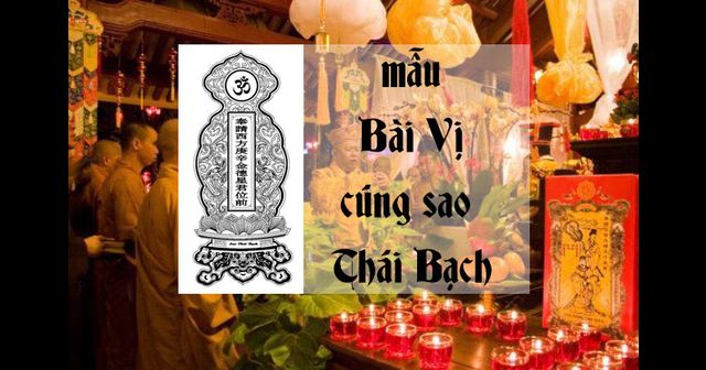 Bài vị cúng sao Thái Bạch