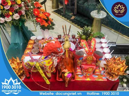 Mâm cúng khai trương đa dạng lễ vật của Đồ Cúng Việt