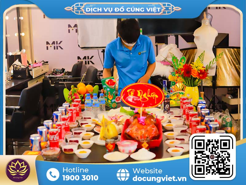 Dịch vụ mâm cúng tổ nghề makeup trọn gói uy tín